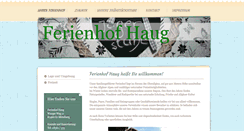 Desktop Screenshot of ferienhof-haug.net