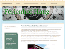 Tablet Screenshot of ferienhof-haug.net